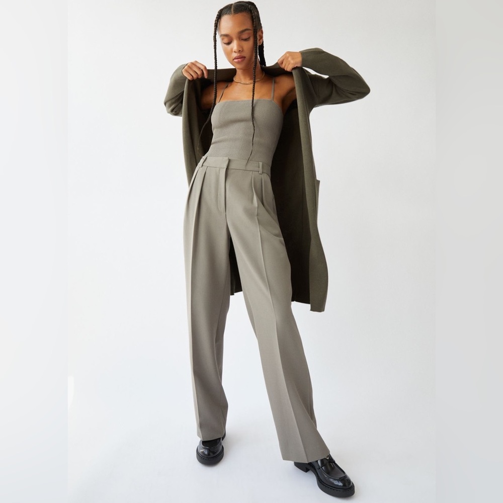 Babaton Olive Green Cardigan